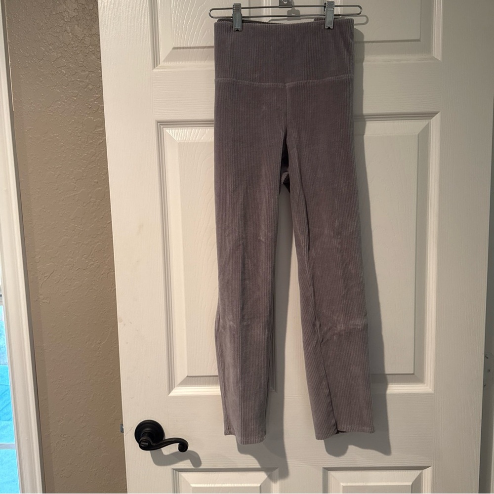 DG2 by Diane Gilman Gray Corduroy stretch Leggings, PXL